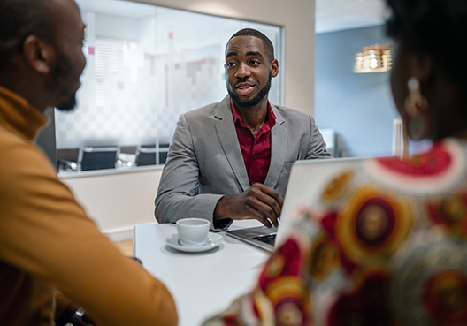 group of people sitting together