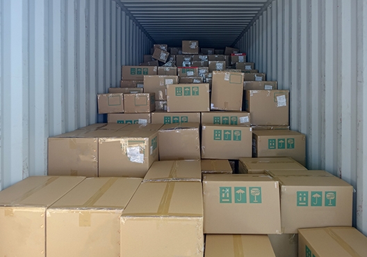 boxes in a container
